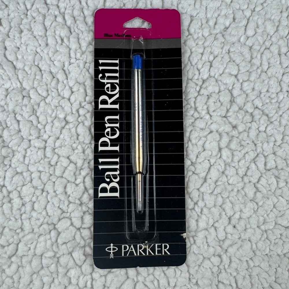 Vintage Parker Ball Pen‎ Refill Blue Medium 30326 USA Carded 1987 NOS